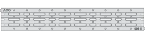 Close-up of a metal electronic backplane with multiple rows of circular terminals and connectors, resembling a connector strip or backplane.